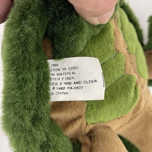 JLI Green Sea Turtle 9” Plush Realistic Stuffed Animal Vintage 1994 - Picture 4 of 5